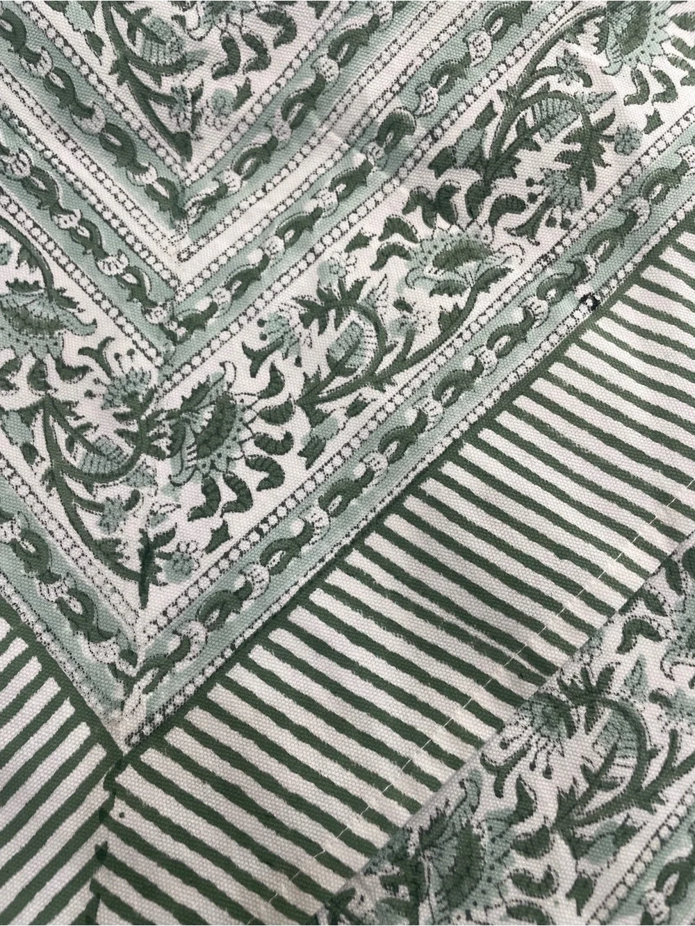 Nirvella Green Floral Table Linen - Timeless Luxury